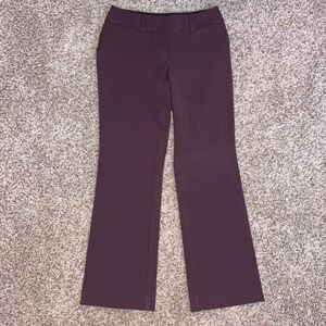 Ann Taylor, LOFT Burgundy Dress Pants, 0P